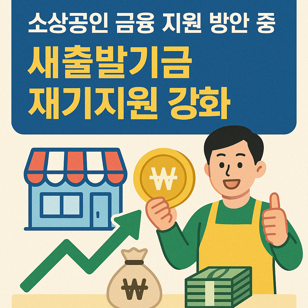 소상공인 새출발기금 재기지원 강화방안 총정리