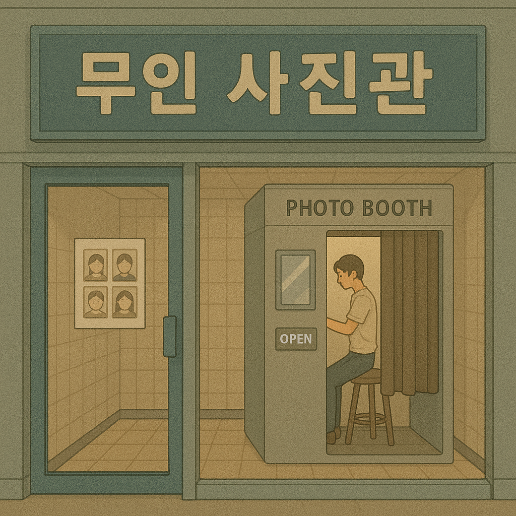 무인 사진관 입구