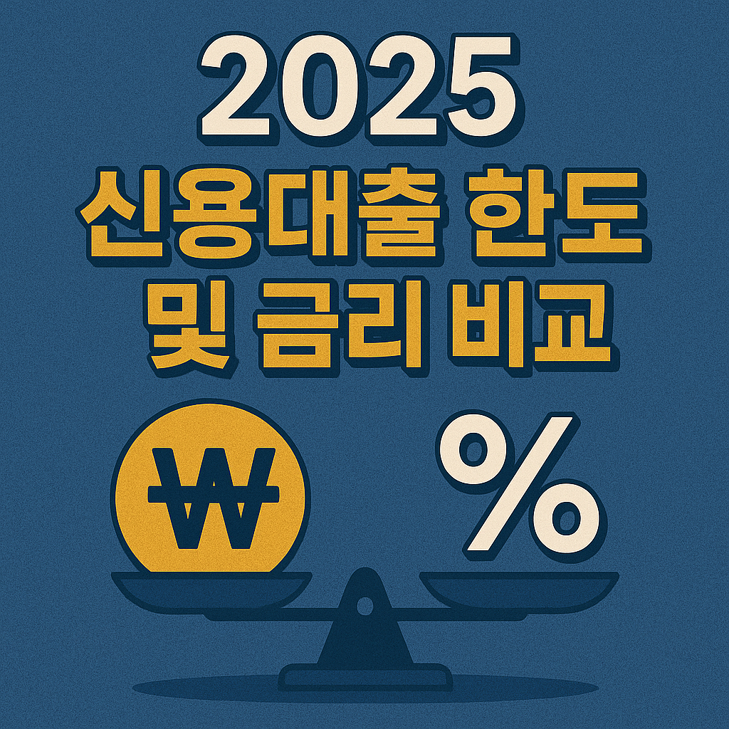 2025 신용대출 금리 비교