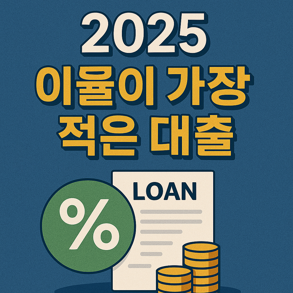 2025 이율이 낮은 대출