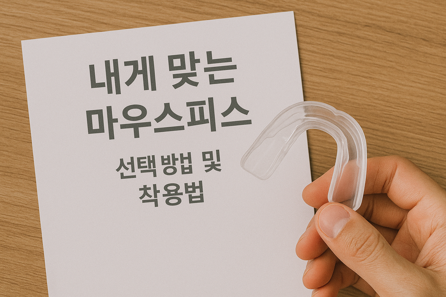 마우스피스 찾는법