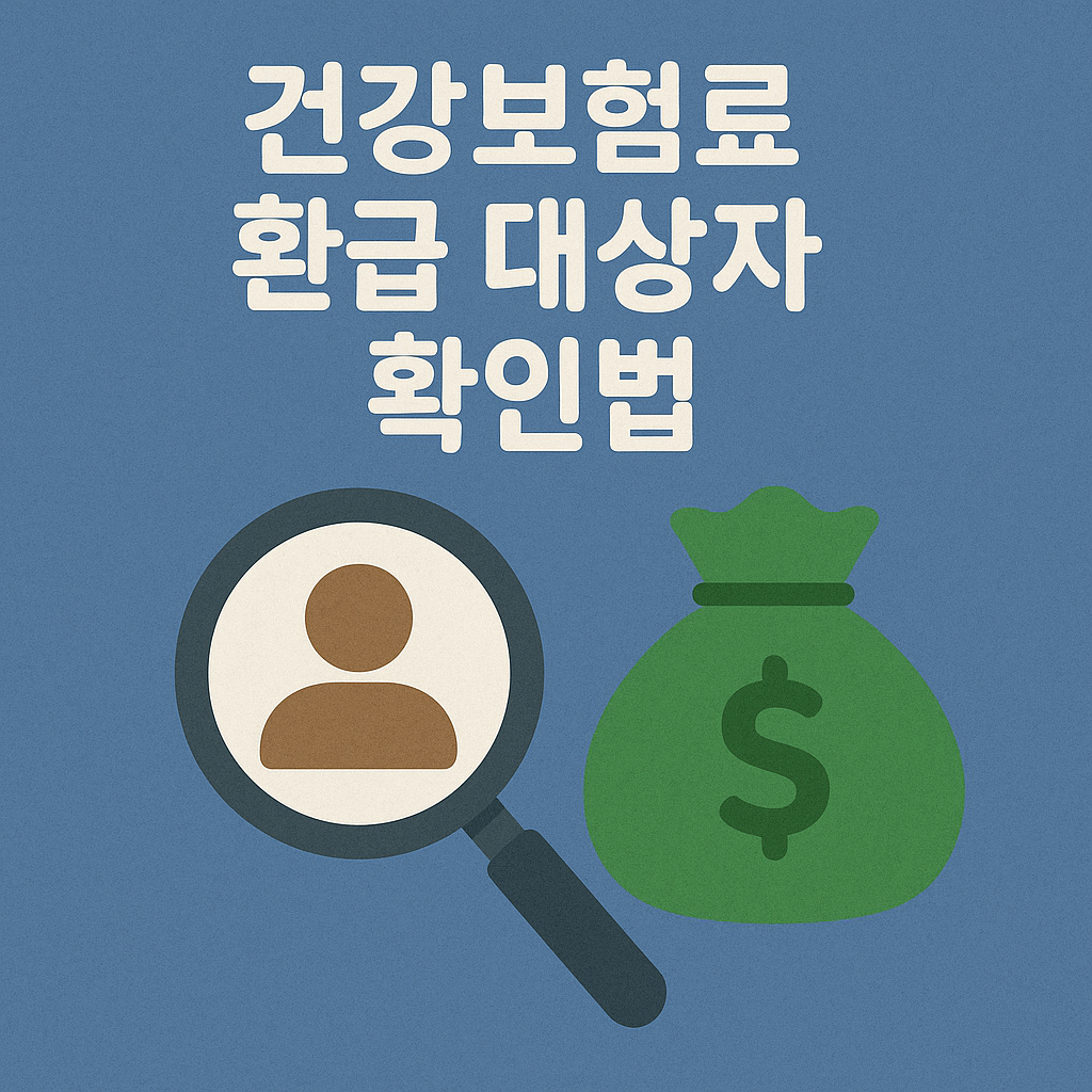 건강보험료 환급 확인 방법