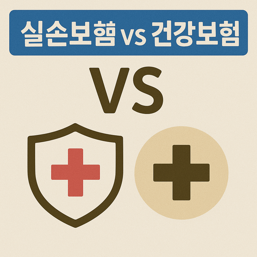 실손보험과 건강보험 비교