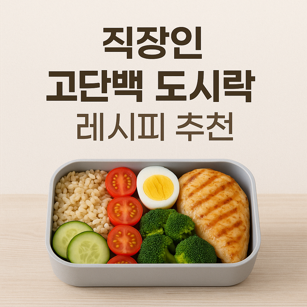 고단백 도시락 레시피 추천