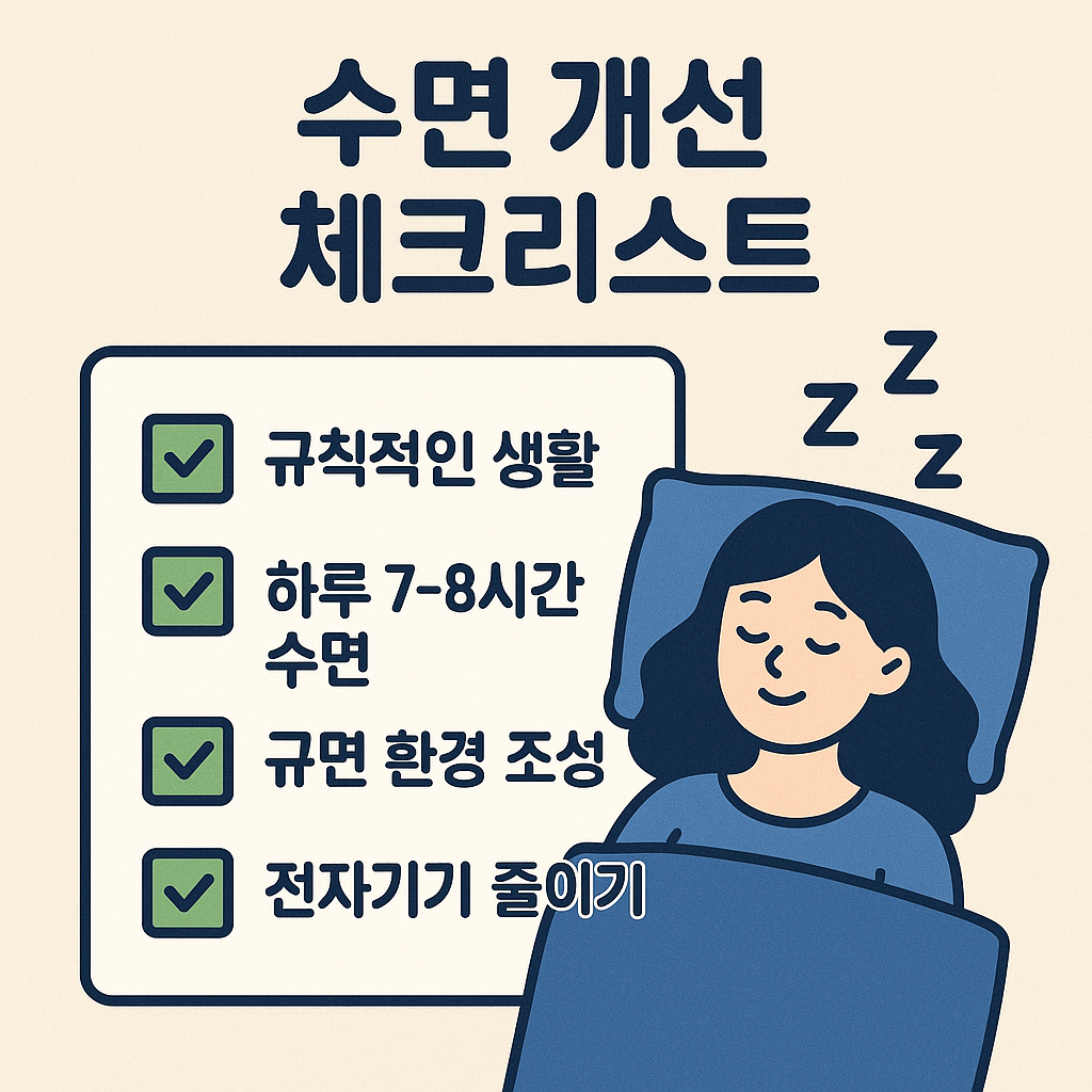 수면 개선을 위한 10가지 필수 체크리스트
