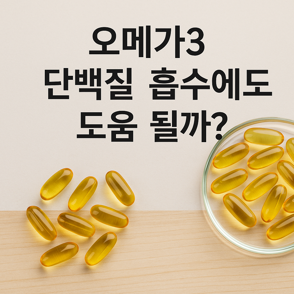 오메가3와 단백질 흡수 질문