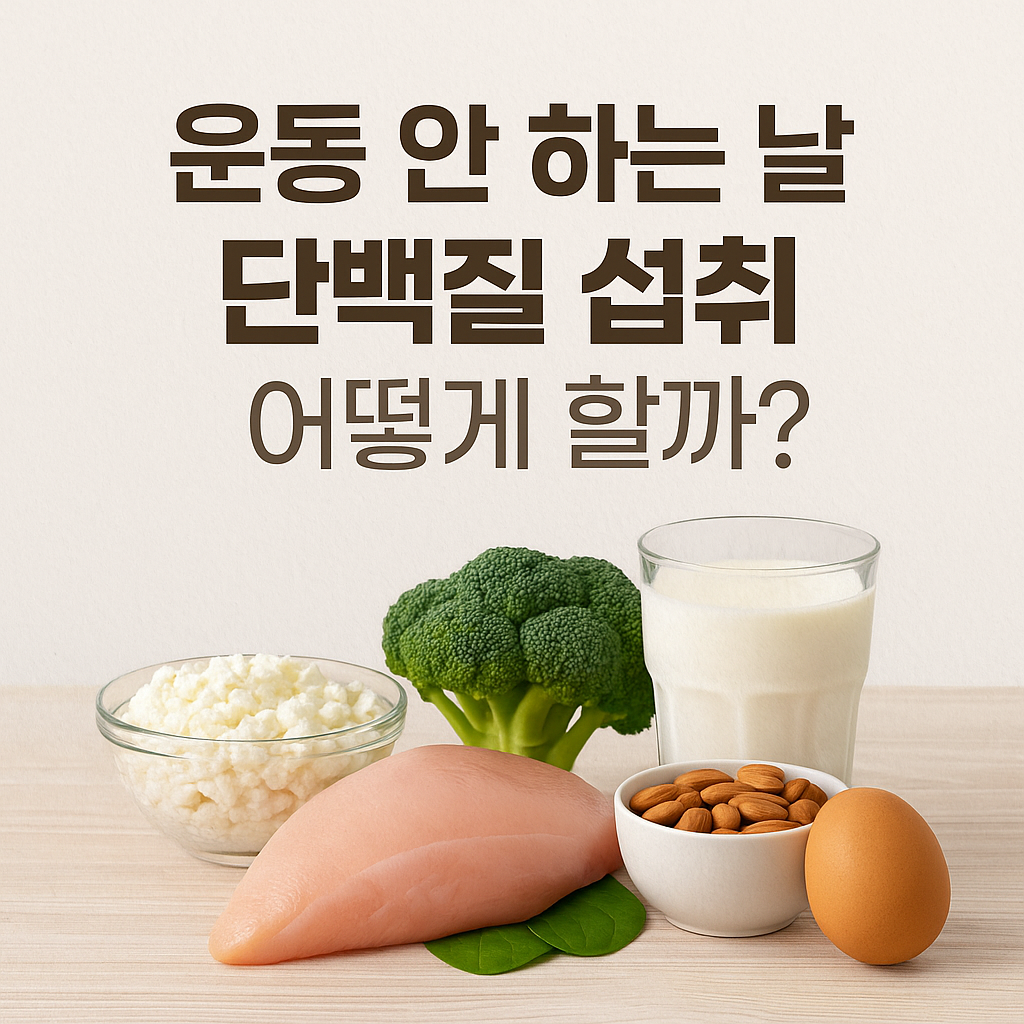 운동 안 하는 날 단백질 음식